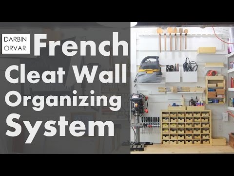 French Cleat Wall System and Lots of Boxes