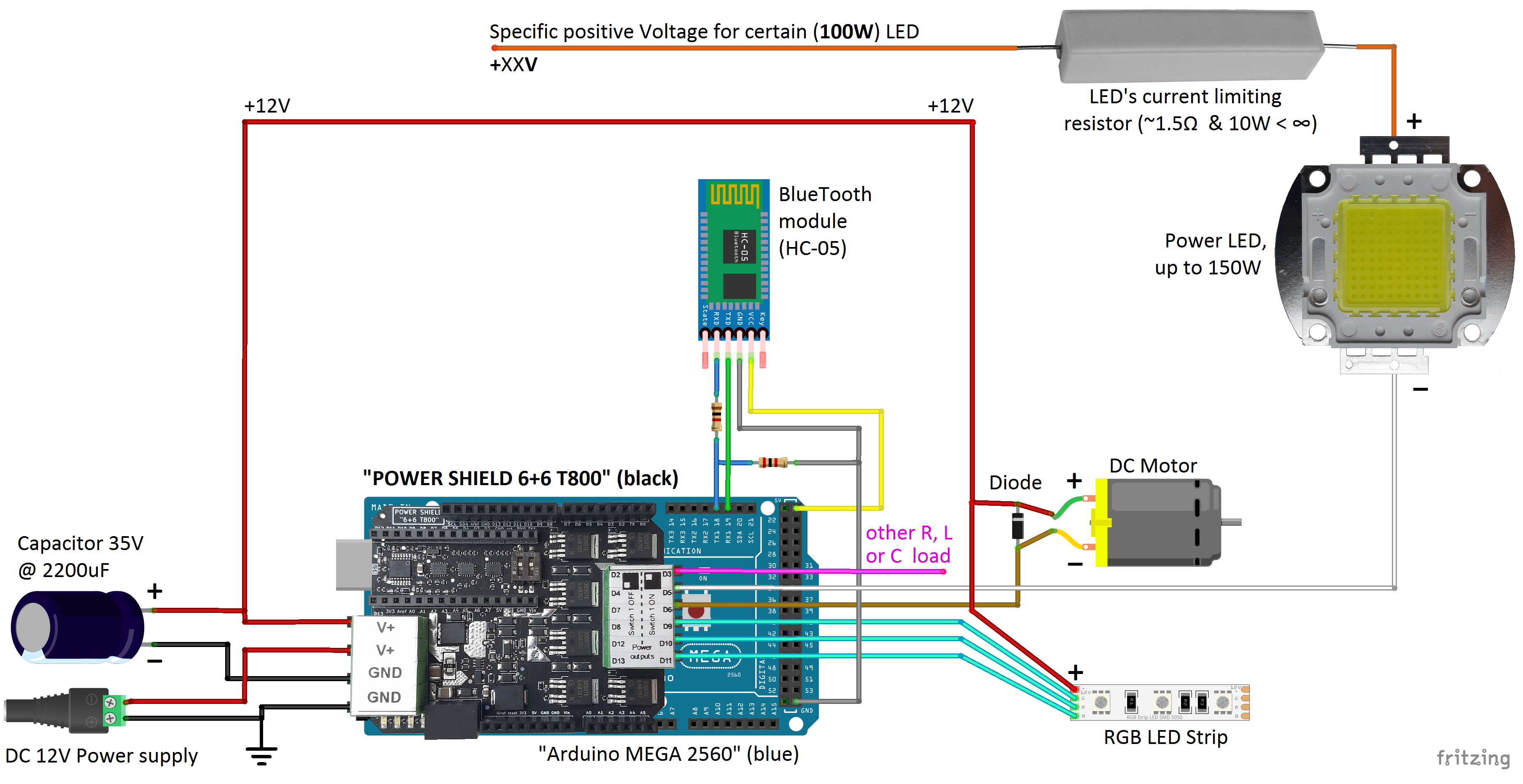 Fritzing + POWER SHIELD + resistor + 100W LED 2019-08-01.png