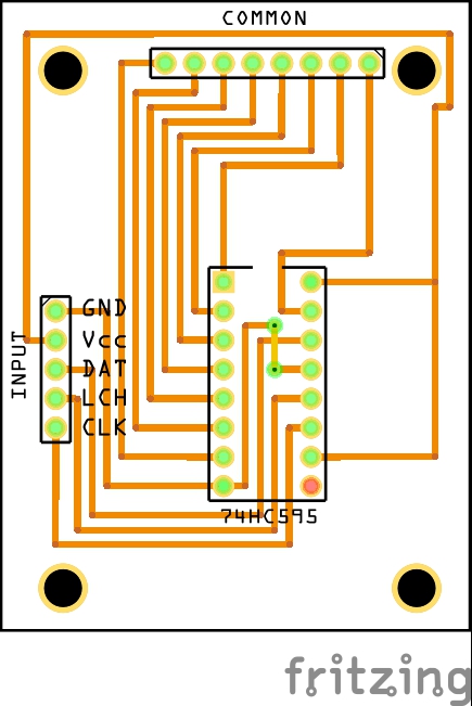 Fritzing - 8x8 RGB Shift Register Driver - SubBoard - COMMON_pcb.jpg