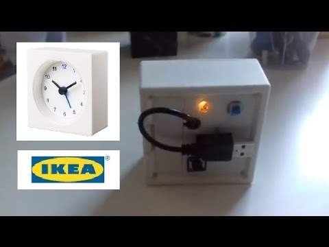 From an IKEA Vackis alarm clock to a cool MP3 player with USB cable using a DFPlayer