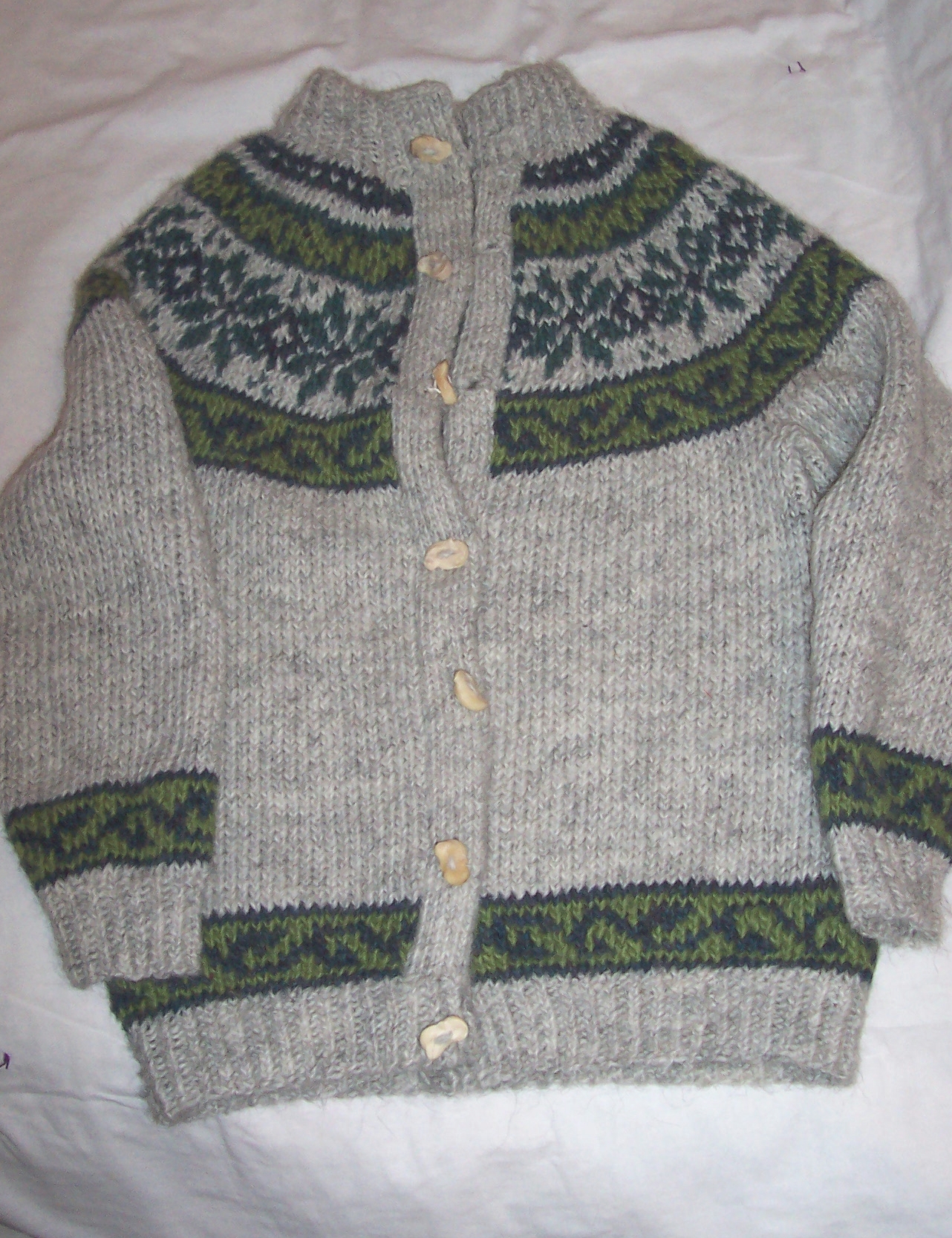 Front of Icelandic sweater