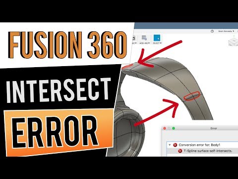 Fusion 360: Repair a Self-Intersecting T-Spline in Fusion 360 (Solution Explained) | #fusionFridays