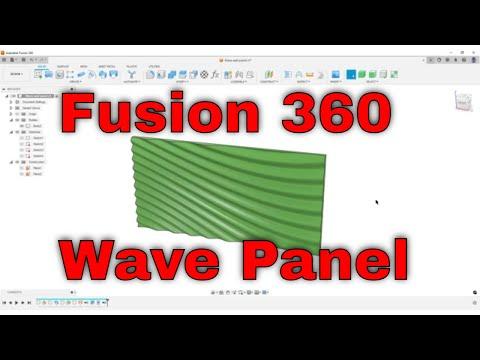 Fusion 360 - Wave wall decoration