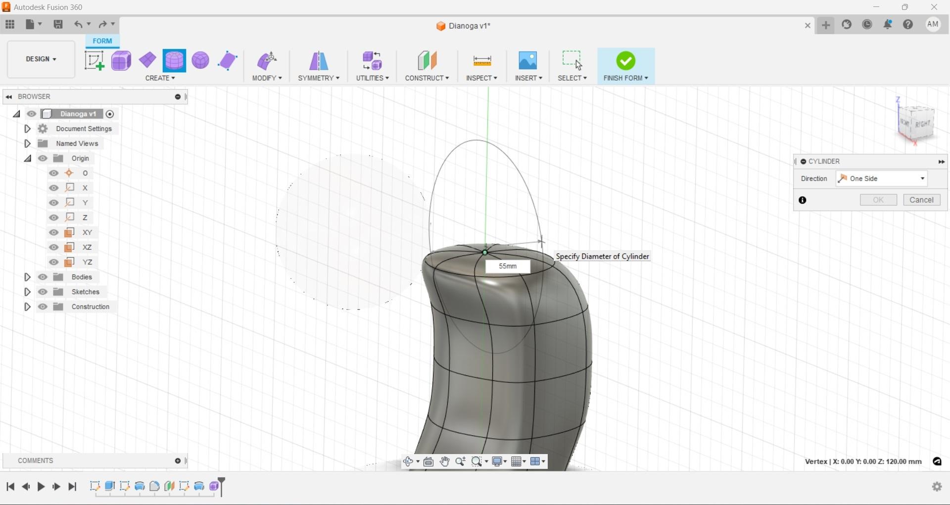 Fusion Free Form Eye Cylinder Modify Diameter.jpg