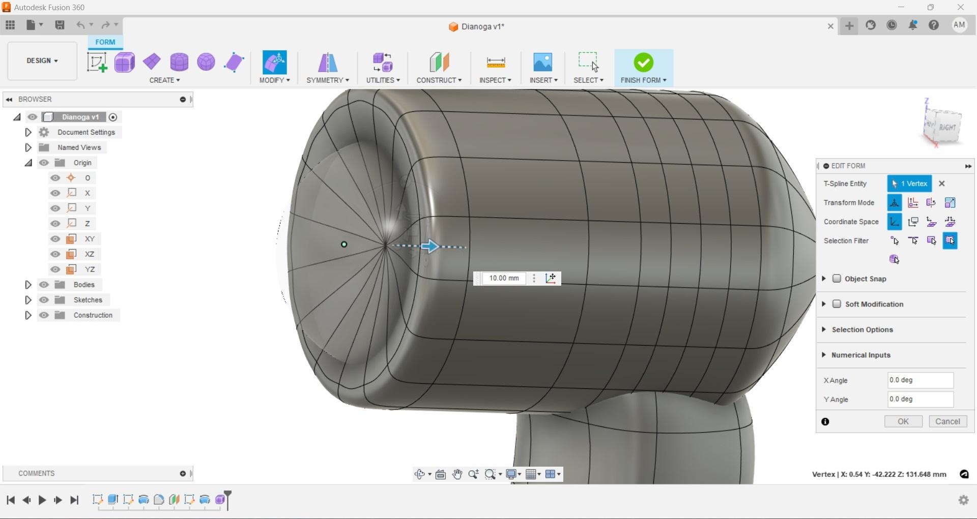 Fusion Free Form Eye Cylinder Modify Move Selected Faces and Vert 2.jpg