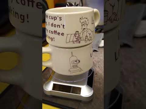 Futurama Themed Coffee Cups Decorated With Laser Decals