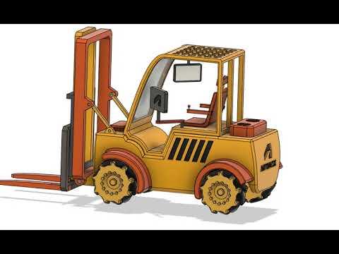 Future Forklift With Mecanum Wheel and Intelligent Human Machine Interface v8