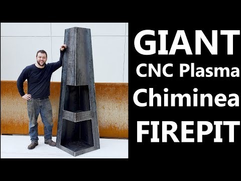 GIANT Steel Chiminea | CNC Plasma Cut Firepit