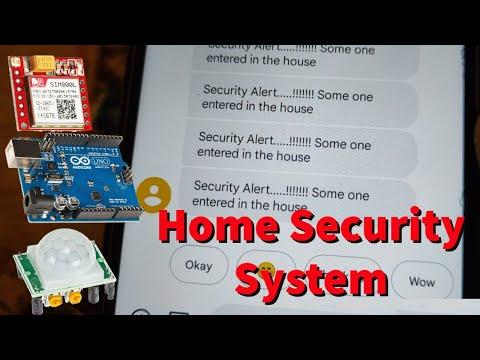 GSM based Home security system [ using SIM 800L GSM module ] | Protect Home and shop from theft