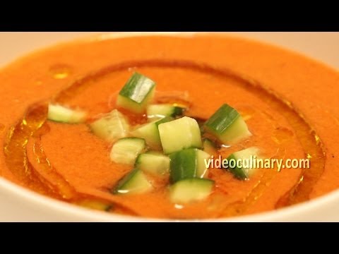 Gazpacho Andaluz - Traditional Spanish Recipe from Video Culinary