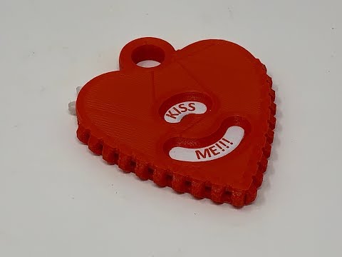 Geared Heart Message Pendant