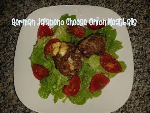 German Jalapeno Cheese Onion Meatballs recipe