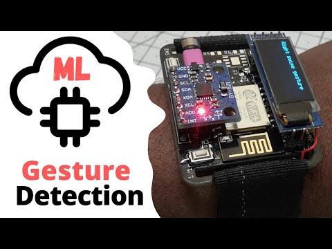 Gesture detection using ESP8266 and Machine Learning [Arduino IDE]