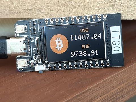 Get BITCOIN LIVE PRICE TTGO ESP32 - Cryptocurrency Tutorial