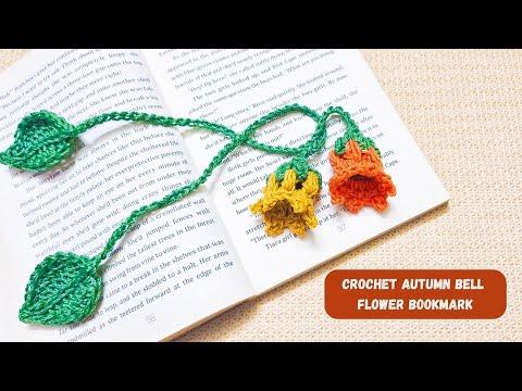 Get Ready For FALL with This Simple Crochet Autumn Bell Flower Bookmark