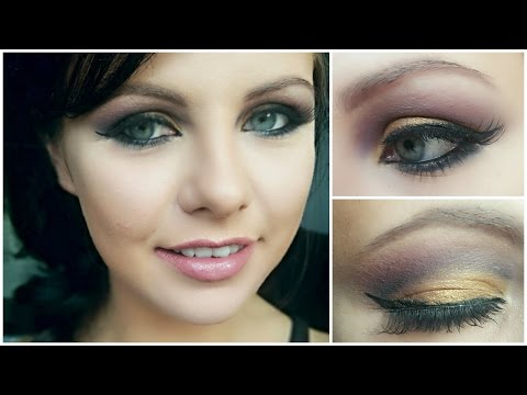 Get Ready With Me: Purple And Gold Cut Crease