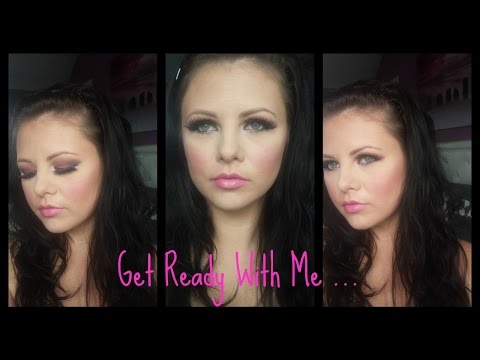 Get Ready With Me. Pink Smokey Eye Full Face Makeup