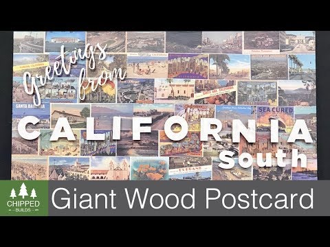 Giant 4' x 8' California Wooden Postcard || How To