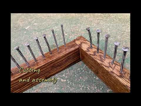 Giant Potholder Loom Construction Time-Lapse for Instructables