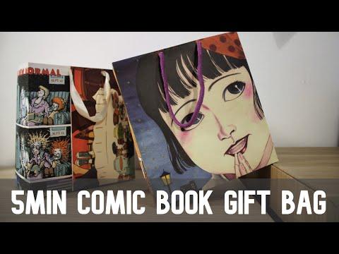 Gift Bag Out of Comic Books - So Easy! #Shorts