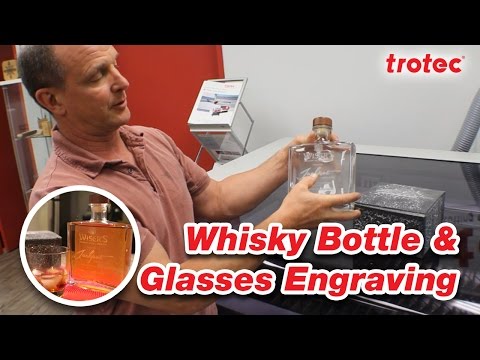 Glass Engraving | Laser Engrave Whisky Bottle | Trotec