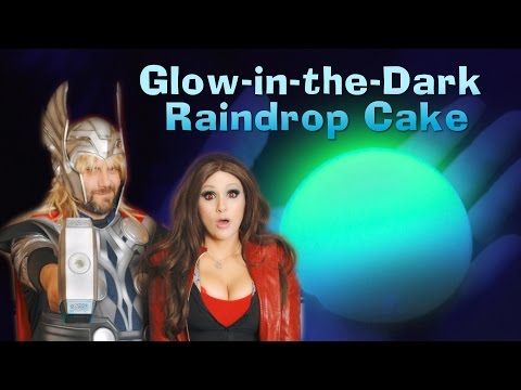 Glow In The Dark Raindrop Cake DIY!  - Avengers Cooking