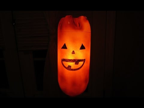 Glowing Pumpkin for Halloween Decorations - How to Make