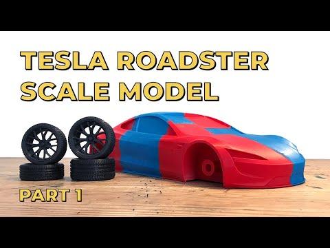 Gluing a TESLA ROADSTER Scale Model! Part 1