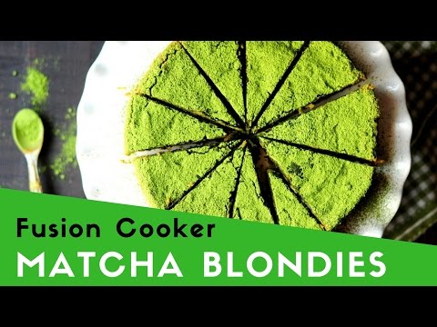 Gluten-Free Matcha Blondie Recipe Fusion Cooker