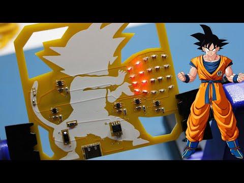 Goku PCB Badge V2 Attiny13A
