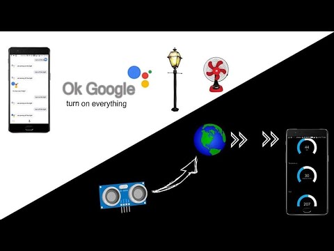 Google Assistant Controlled Multiple Appliances | Monitor Sensor's data | IoT Projects | ESP8266 12e
