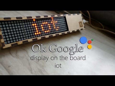Google Assistant Controlled Scrolling Display | IoT Projects | ESP8266 Projects