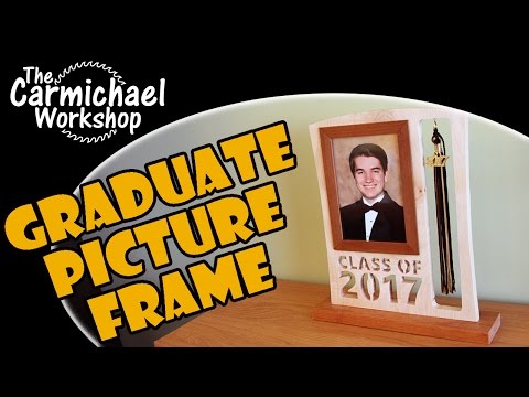 Graduate Picture Frame and Tassel Holder Woodworking Project