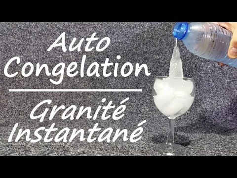 Granit&amp;eacute; instantan&amp;eacute; ?Coca gel&amp;eacute; instantan&amp;eacute;ment - eau en glace instantan&amp;eacute; - Surfusion - Supercooling