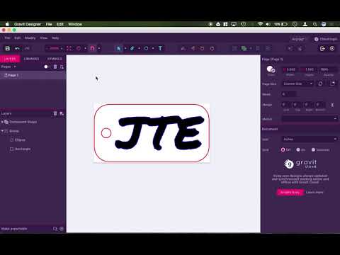 Gravit 19   How to export as a vector for CNC production