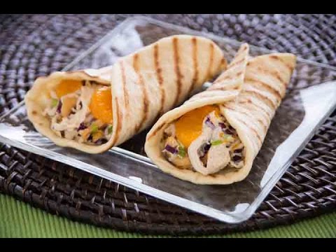 Grilled Cashew Chicken Wraps