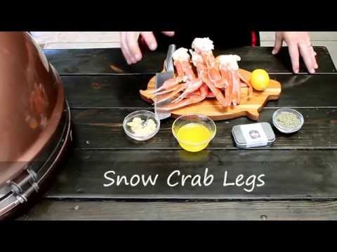 Grilling Shrimp Scampi and Snow Crab Legs (Opilio Crab)