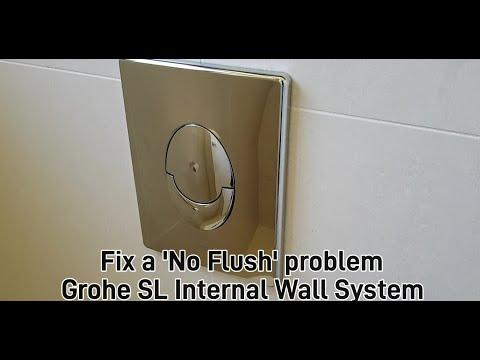 Grohe SL rapid flush Internal wall system no longer flushing - How to FIX