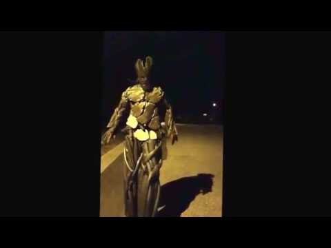 Groot costume movability test