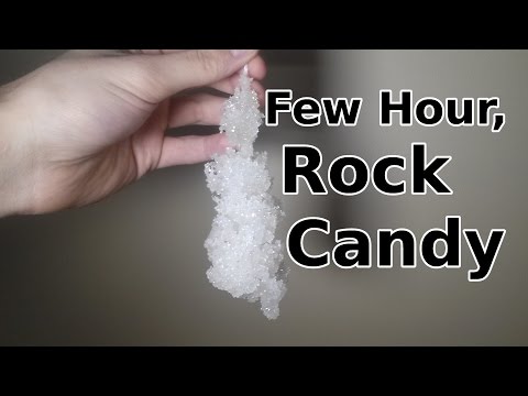 Growing Rock Candy In Only a Few Hours!!