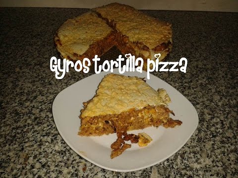 Gyros tortilla pizza cake recipe