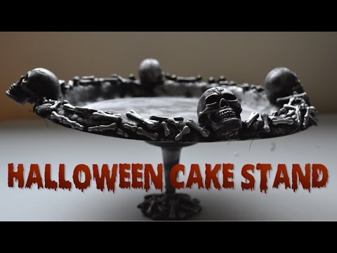 HALLOWEEN CAKE STAND DIY