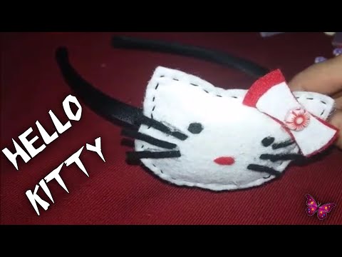 HELLO KITTY ta&amp;ccedil; s&amp;uuml;slemesi / Hello kitty headband