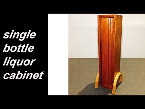 HOW TO BUILD | Single Bottle Liquor Cabinet with Tambour Door