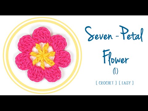 HOW TO CROCHET A SEVEN-PETAL FLOWER | Patrones Valhalla ENG