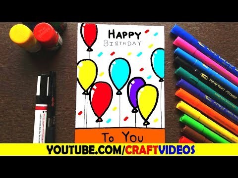 HOW TO DRAW BIRTHDAY CARD FOR BROTHER