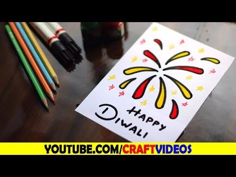 HOW TO DRAW DIWALI CARD / DIWALI CARD DRAWING EASY