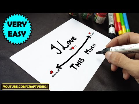 HOW TO DRAW HAPPY ANNIVERSARY CARD