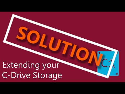 HOW TO EXTEND C-DRIVE