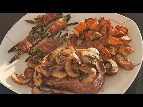 HOW TO MAKE A DELICIOUS AND EASY STEAK DINNER.